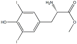 3,5-DIINDO-L-TYROSINE METHYL ESTER 结构式