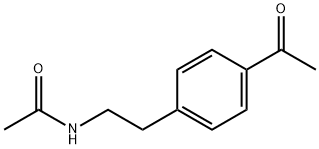 N-[2-(4-乙酰苯基)乙基]乙酰胺 结构式