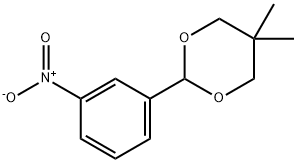 5,5-dimethyl-2-(3-nitrophenyl)-1,3-dioxane 结构式