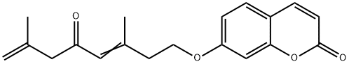 7-[(3,7-Dimethyl-5-oxo-3,7-octadienyl)oxy]-2H-1-benzopyran-2-one 结构式