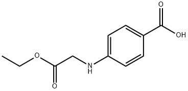 4-((2-乙氧基-2-氧代乙基)氨基)苯甲酸 结构式