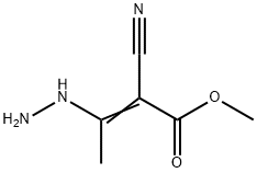 Crotonic  acid,  2-cyano-3-hydrazino-,  methyl  ester  (8CI) 结构式