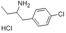 1-(4-氯苯基)丁烷-2-胺盐酸 结构式