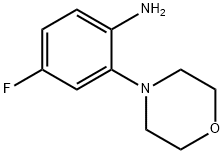 2-(4-吗啉基)-4-氟苯胺 结构式