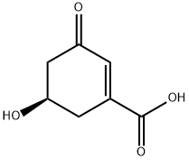 1-Cyclohexene-1-carboxylicacid,5-hydroxy-3-oxo-,(5R)-(9CI) 结构式