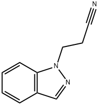 3-(1H-吲唑-1-基)丙腈 结构式