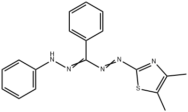 3,5-二苯基-1-(4,5-二甲基-2-噻唑基)甲 结构式