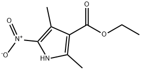 ETHYL 2,4-DIMETHYL-5-NITRO-1H-PYRROLE-3-CARBOXYLATE 结构式