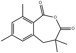 4,4,7,9-四甲基-4,5-二氢苯并[C]氧杂卓-1,3-二酮 结构式