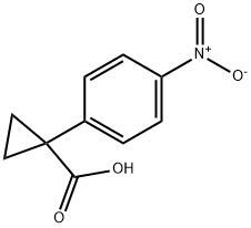 1-(4-硝基苯基)-环丙基甲酸 结构式
