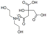 bis[2-hydroxyethyl]ammonium dihydrogen citrate 结构式