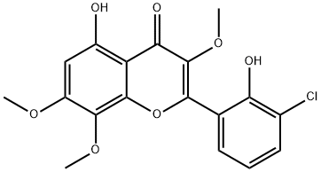 Chlorflavonin 结构式