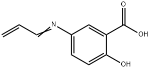 Benzoic acid, 2-hydroxy-5-(2-propenylideneamino)- (9CI) 结构式
