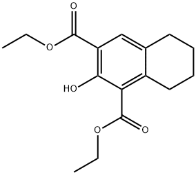 2-羟基-5,6,7,8-四氢化萘-1,3-二羧酸二乙酯 结构式