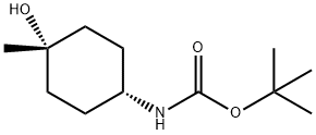 反式-4-(BOC-氨基)-1-甲基环己醇 结构式