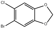 5-溴-6-氯苯并[D][1,3]二氧杂环戊烯 结构式