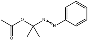 2-phenyldiazenylpropan-2-yl acetate 结构式