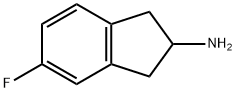 5-氟-2,3-二氢-1H-茚-2-胺 结构式