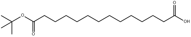 14-叔丁氧基-14-氧代十四酸 结构式