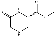 (S)-6-氧代-2-哌嗪甲酸甲酯 结构式