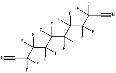 2,2,3,3,4,4,5,5,6,6,7,7,8,8,9,9-十六氟癸二腈 结构式