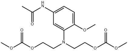 methyl 7-(5-acetamido-2-methoxyphenyl)-3-oxo-2,4,10-trioxa-7-azaundecan-11-oate 结构式