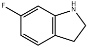 6-氟吲哚啉 结构式