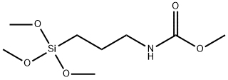 [3-(三乙氧基硅基)丙基]氨基甲酸甲酯 结构式