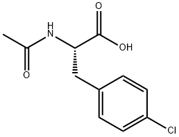 N-乙酰基-DL-4-氯苯丙氨酸 结构式