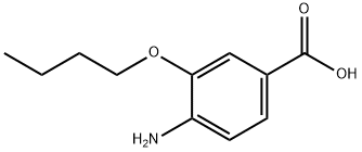 3-丁氧基-4-氨基苯甲酸 结构式