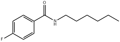 4-氟-N-N-己基苯甲酰胺 结构式