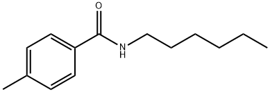 N-N-己基-4-甲基苯甲酰胺 结构式