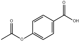 4-乙酰氧基苯甲酸 结构式