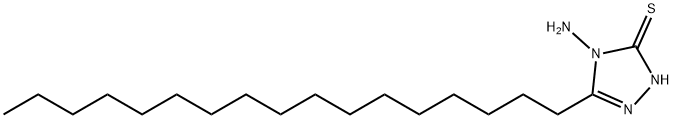 4-Amino-5-heptadecyl-3-mercapto-1,2,4-triazole 结构式