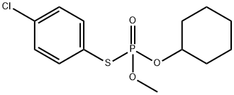 O-Cyclohexyl O-methyl S-(4-chlorophenyl) phosphorothioate 结构式