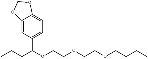 5-[1-[2-(2-Butoxyethoxy)ethoxy]butyl]-1,3-benzodioxole 结构式