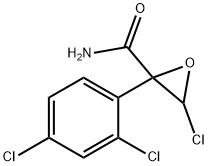 3-Chloro-2-(2,4-dichlorophenyl)oxirane-2-carboxamide 结构式