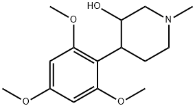 1-甲基-4-(2,4,6-三甲氧基苯基)哌啶-3-醇 结构式