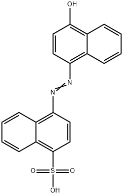 4-[(4-hydroxy-1-naphthyl)azo]naphthalenesulphonic acid 结构式