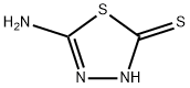 2-氨基-5-巯基-1,3,4-噻二唑 结构式
