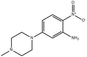 5-(4-甲基哌嗪)-2-硝基苯胺 结构式