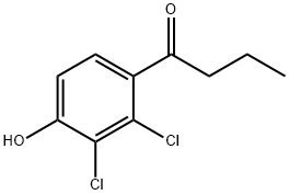 1-(2,3-DICHLORO-4-HYDROXYPHENYL)BUTAN-1-ONE 结构式