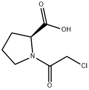 (S)-1-(2-氯乙酰基)-2-羧基吡咯 结构式