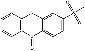 2-(甲基磺酰基)-10H-吩噻嗪 5-氧化物 结构式