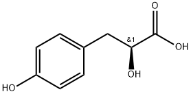 (S)-3-(4-羟苯基)乳酸 结构式