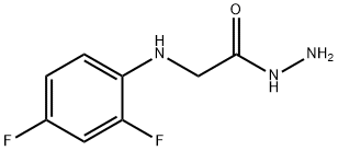 2-((2,4-二氟苯基)氨基)乙酰肼 结构式