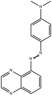 5-[[p-(Dimethylamino)phenyl]azo]quinoxaline 结构式