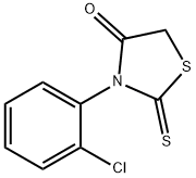 3-(2-Chlorophenyl)-2-thioxothiazolidin-4-one 结构式