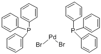 TRANS-DIBROMOBIS(TRIPHENYLPHOSPHINE)PALLADIUM(II) 结构式