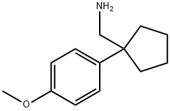 1-(4-甲氧基苯基)环戊烷甲胺 结构式